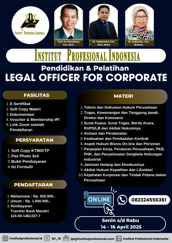 FLYER LEGAL OFFICER FOR CORPORATE ( BULAN MEI )